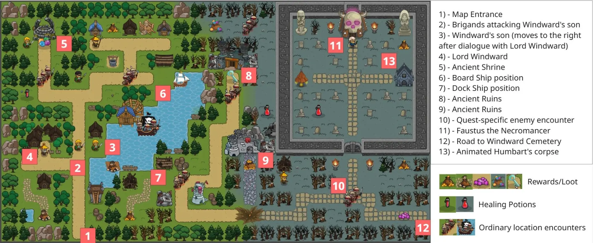 Quest Design - Five Heroes - Map Design 2