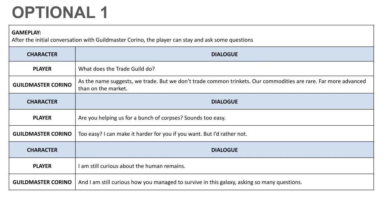 Star Singularity - Optional Dialogue 1