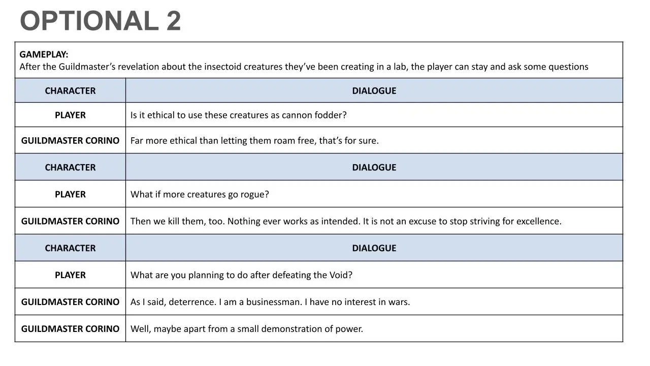 Star Singularity - Optional Dialogue 2